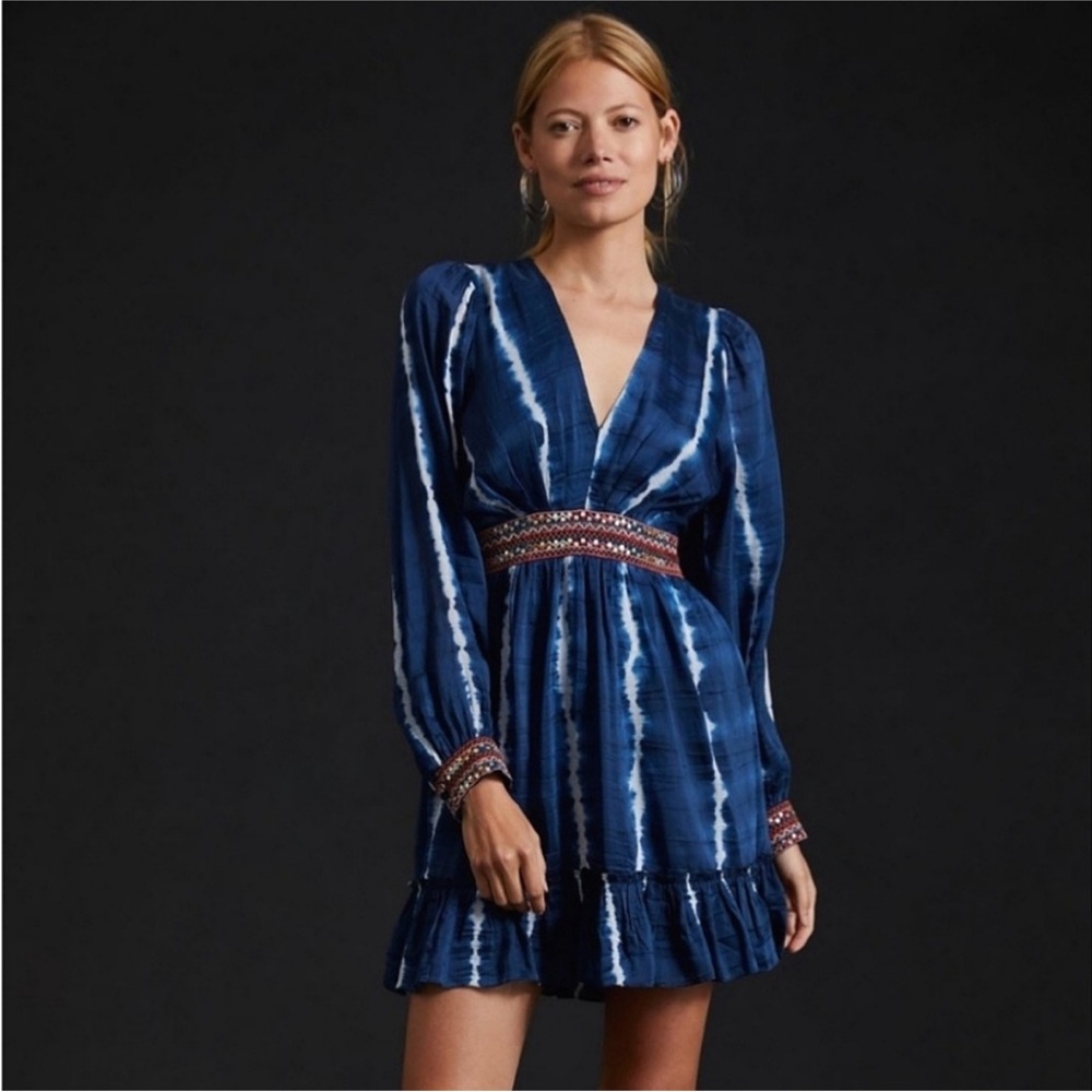🎉Host Pick🎉NWT Anthropologie Verb By Pallavi Singhee Mini Dress - Picture 2 of 7